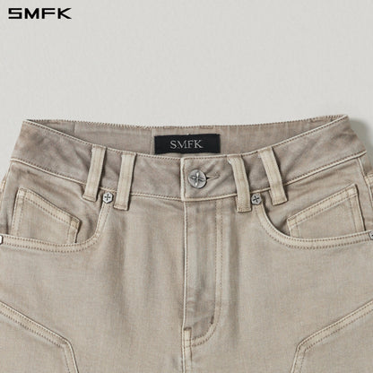 SMFK Mirage Siren Flared Denim Pants Garment Dye Fresh Skin
