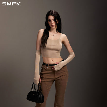 SMFK Mirage Siren Flared Denim Pants Garment Dye Vanish Brown