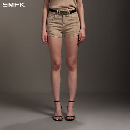 SMFK Vintage Vanish Skinny Denim Shorts Garment Dye Fresh Skin