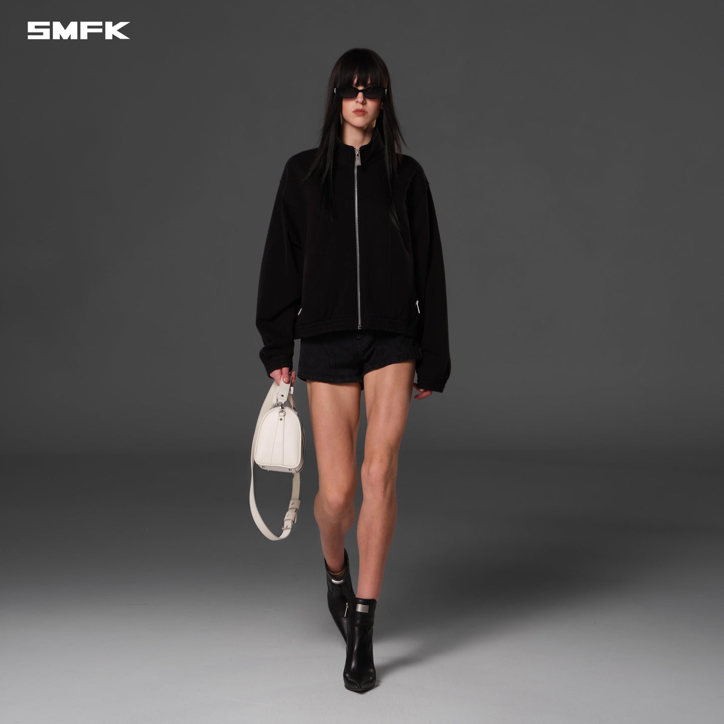 SMFK Vintage Vanish Denim Shorts Garment Dye Vanish Black