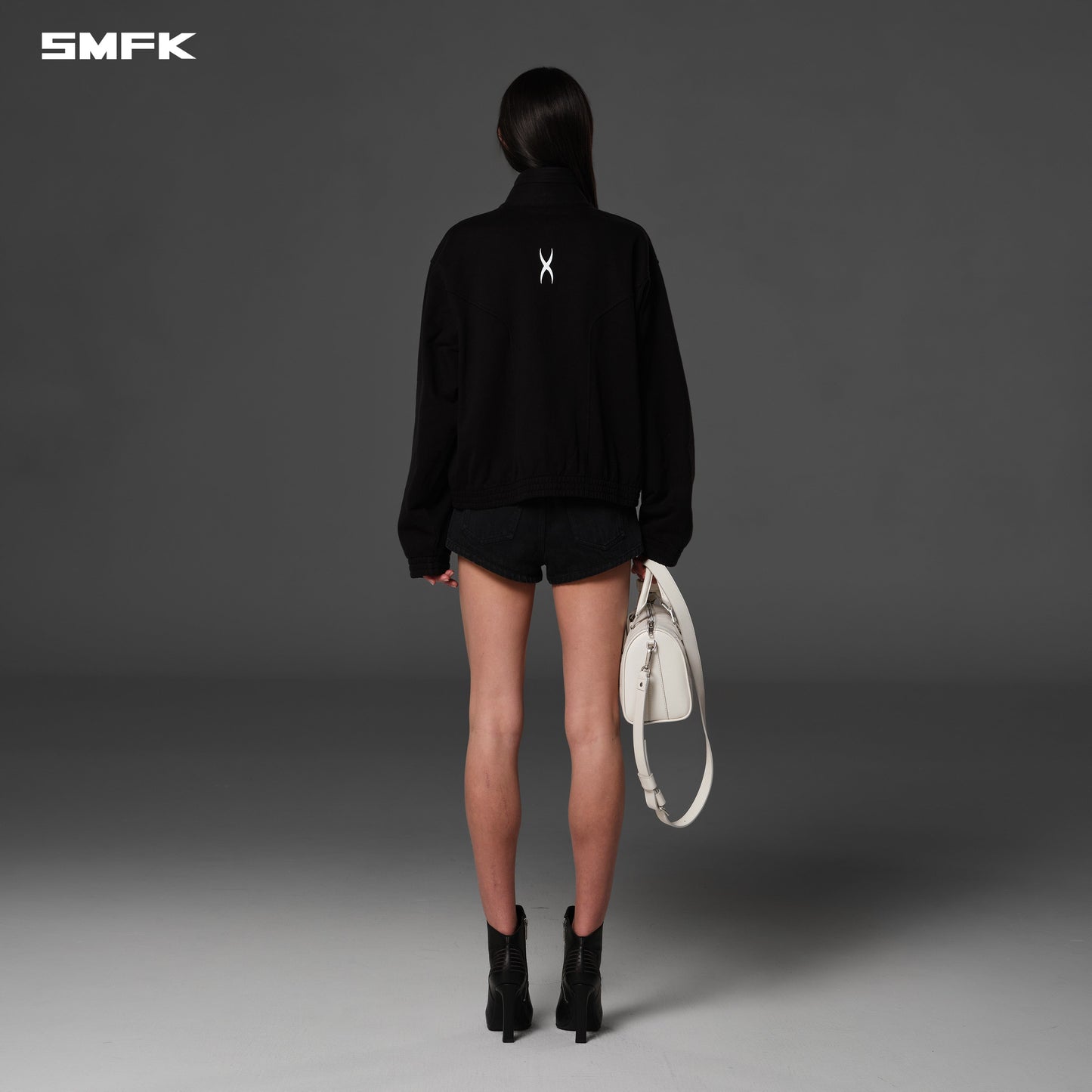 SMFK Vintage Vanish Denim Shorts Garment Dye Vanish Black