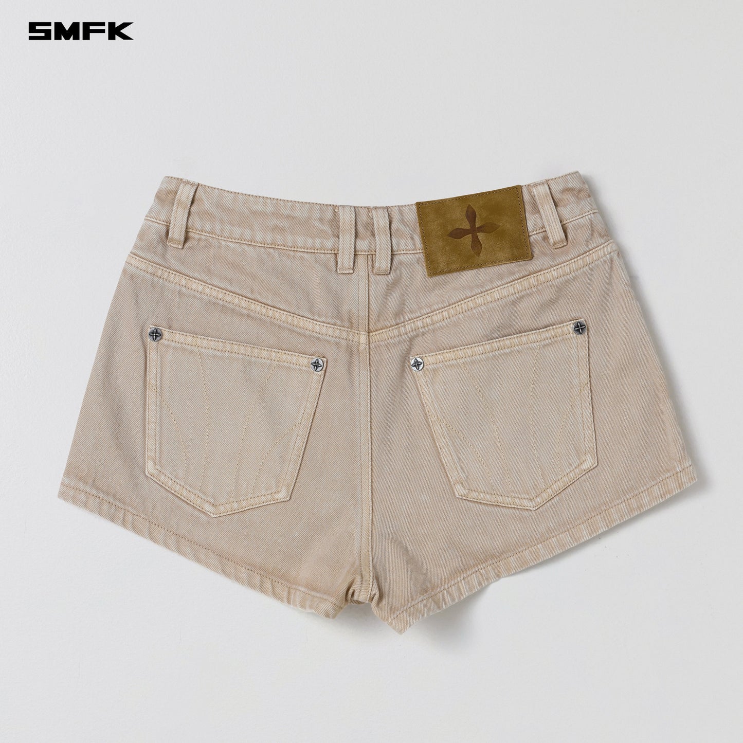 SMFK Vintage Vanish Denim Shorts Garment Dye Fresh Skin
