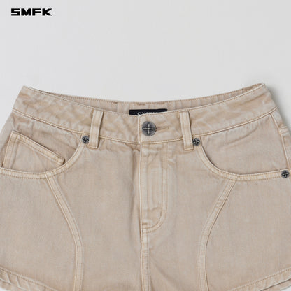 SMFK Vintage Vanish Denim Shorts Garment Dye Fresh Skin