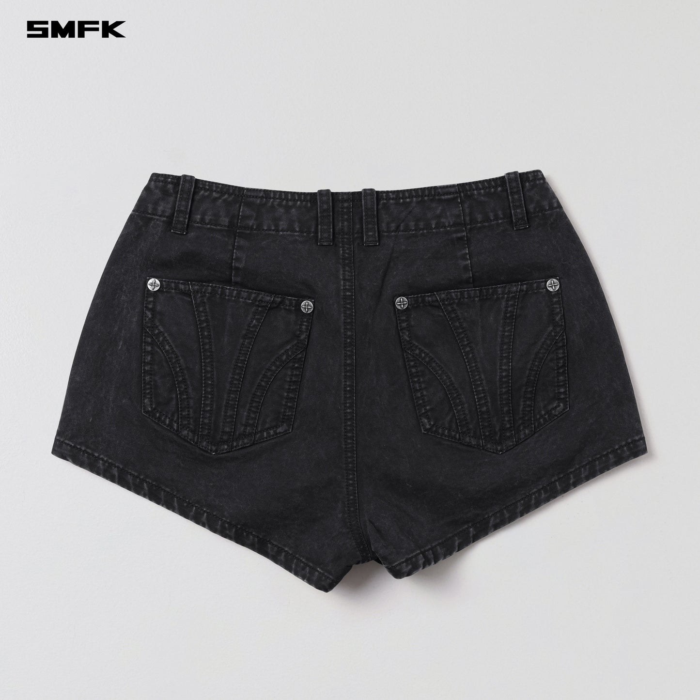 SMFK Vanish Cargo Shorts Garment Dye Vanish Black
