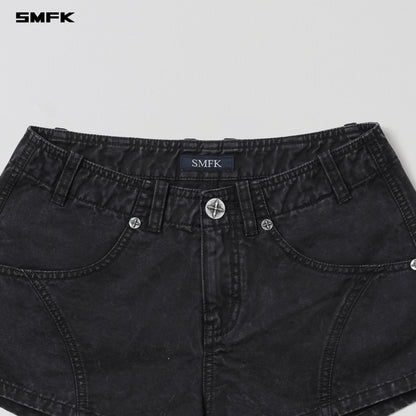 SMFK Vanish Cargo Shorts Garment Dye Vanish Black