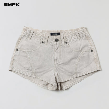 SMFK Vanish Cargo Shorts Garment Dye Vanish White