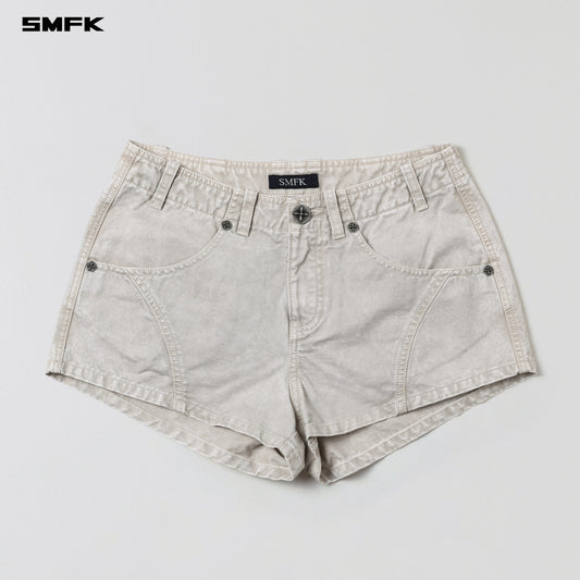 SMFK Vanish Cargo Shorts Garment Dye Vanish White