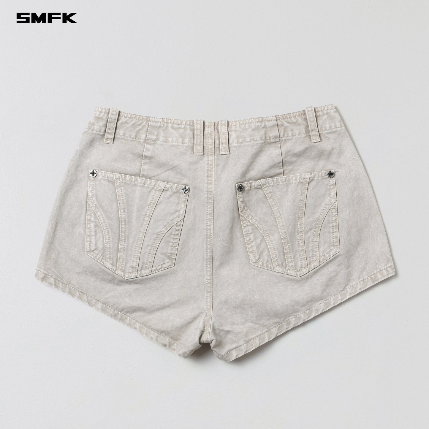 SMFK Vanish Cargo Shorts Garment Dye Vanish White