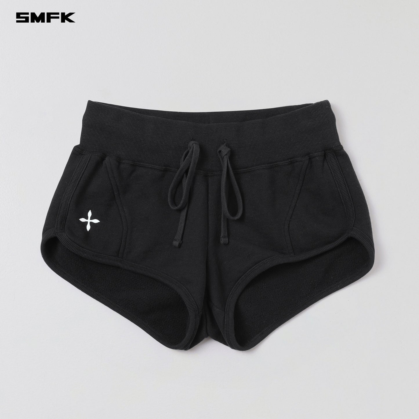 SMFK Permanent Slim Super Shorts Cotton Wool Wild Black
