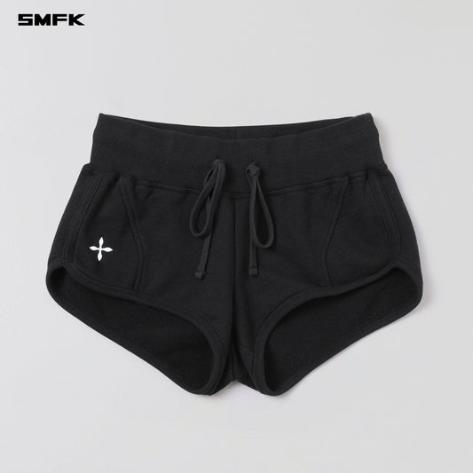 SMFK Permanent Slim Super Shorts Cotton Wool Wild Black