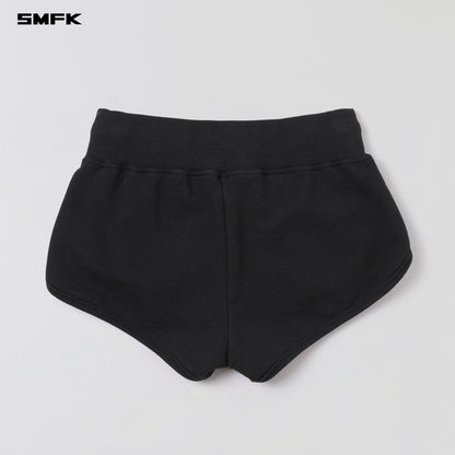 SMFK Permanent Slim Super Shorts Cotton Wool Wild Black