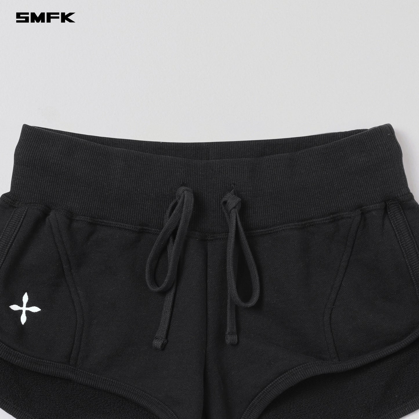 SMFK Permanent Slim Super Shorts Cotton Wool Wild Black