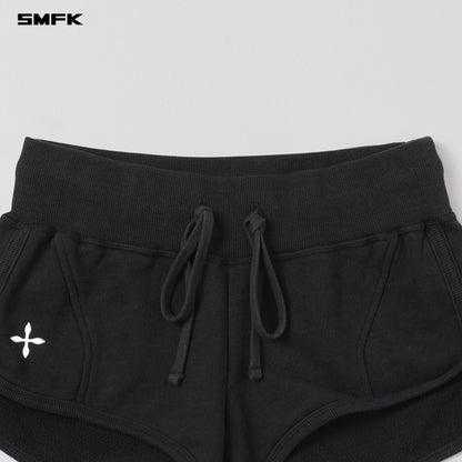 SMFK Permanent Slim Super Shorts Cotton Wool Wild Black
