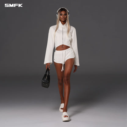 SMFK Permanent Slim Super Shorts Cotton Wool Cloud White
