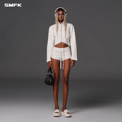 SMFK Permanent Slim Super Shorts Cotton Wool Cloud White