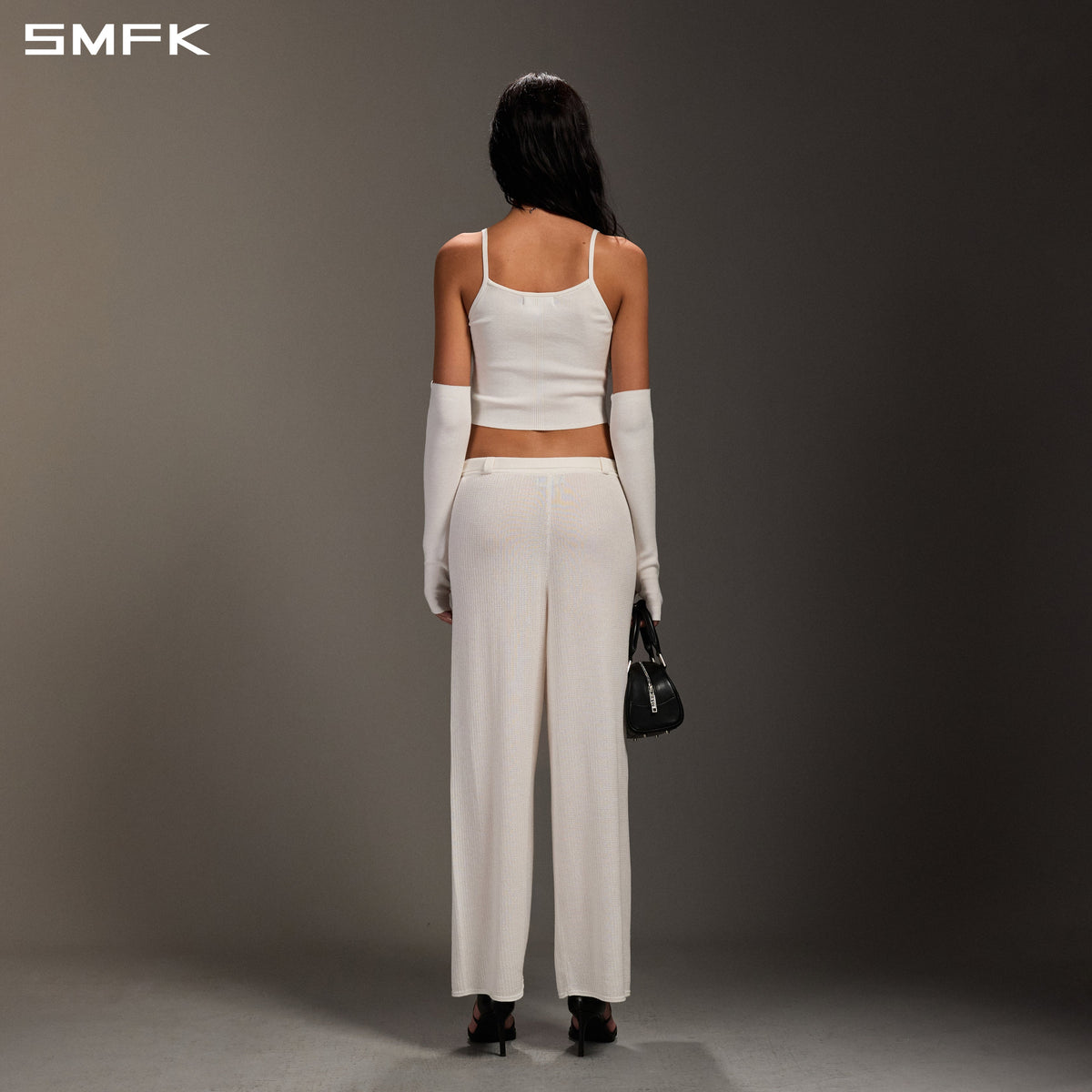 SMFK Myth Seer Strt Knit Pants Tencel+Silk Cloud White