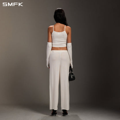 SMFK Myth Seer Strt Knit Pants Tencel+Silk Cloud White