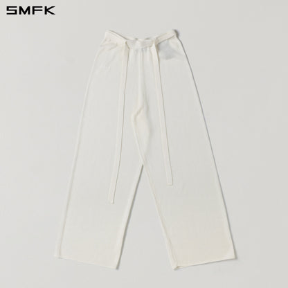 SMFK Myth Seer Strt Knit Pants Tencel+Silk Cloud White