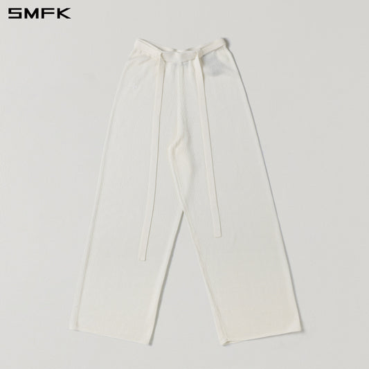 SMFK Myth Seer Strt Knit Pants Tencel+Silk Cloud White