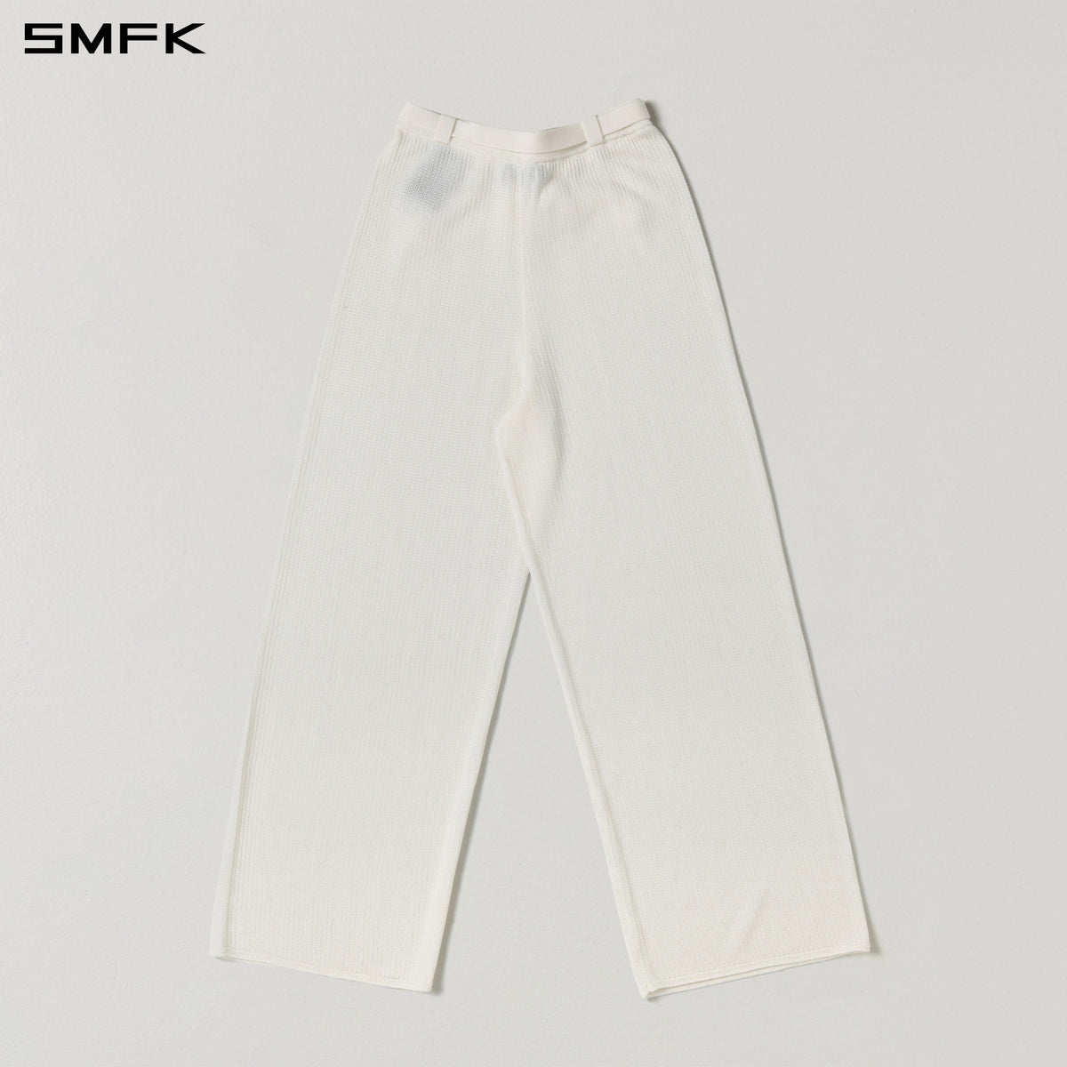 SMFK Myth Seer Strt Knit Pants Tencel+Silk Cloud White