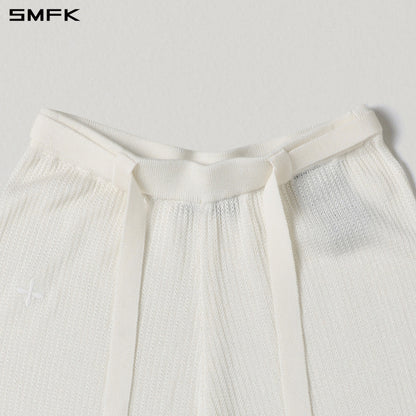 SMFK Myth Seer Strt Knit Pants Tencel+Silk Cloud White