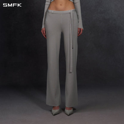 SMFK Myth Siren Evening Flared Knit Pants Lenzing Tencel+Silk+Cotton Glacier Grey