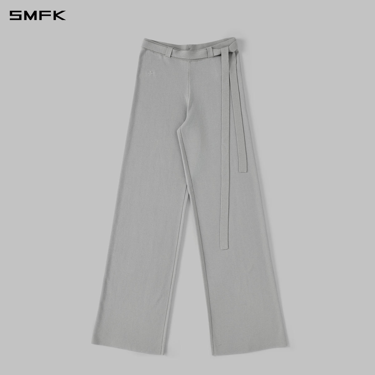 SMFK Myth Siren Evening Flared Knit Pants Lenzing Tencel+Silk+Cotton Glacier Grey