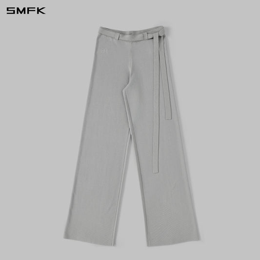 SMFK Myth Siren Evening Flared Knit Pants Lenzing Tencel+Silk+Cotton Glacier Grey