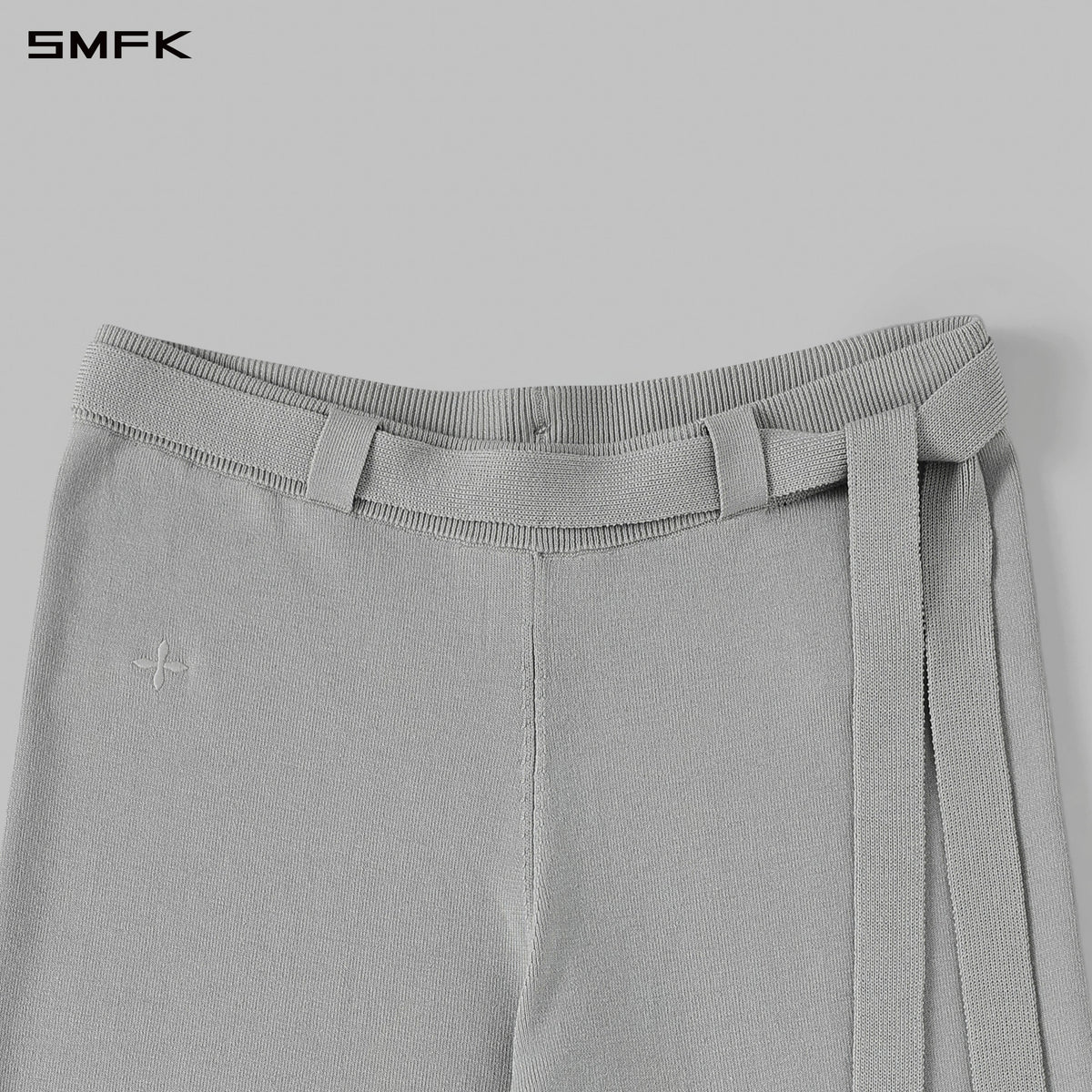 SMFK Myth Siren Evening Flared Knit Pants Lenzing Tencel+Silk+Cotton Glacier Grey