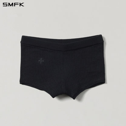SMFK Myth Seer Strt Knit Shorts Tencel+Silk Wild Black