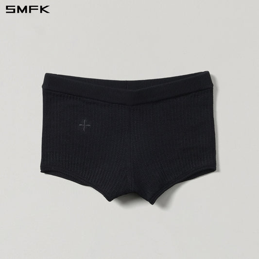 SMFK Myth Seer Strt Knit Shorts Tencel+Silk Wild Black