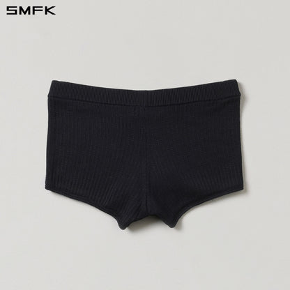 SMFK Myth Seer Strt Knit Shorts Tencel+Silk Wild Black