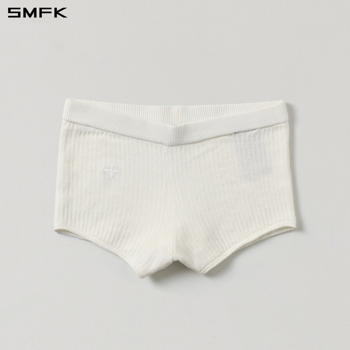 SMFK Myth Seer Strt Knit Shorts Tencel+Silk Cloud White