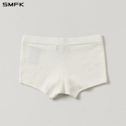 SMFK Myth Seer Strt Knit Shorts Tencel+Silk Cloud White