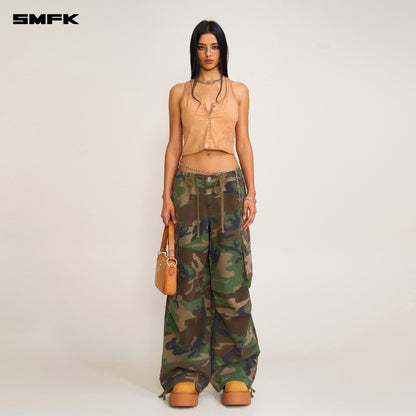 SMFK Compass Retro Camo Para Pants Army Green Camouflage