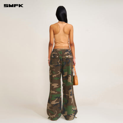 SMFK Compass Retro Camo Para Pants Army Green Camouflage