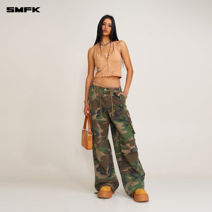SMFK Compass Retro Camo Para Pants Army Green Camouflage