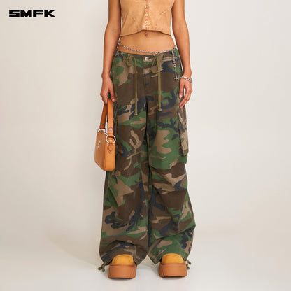 SMFK Compass Retro Camo Para Pants Army Green Camouflage