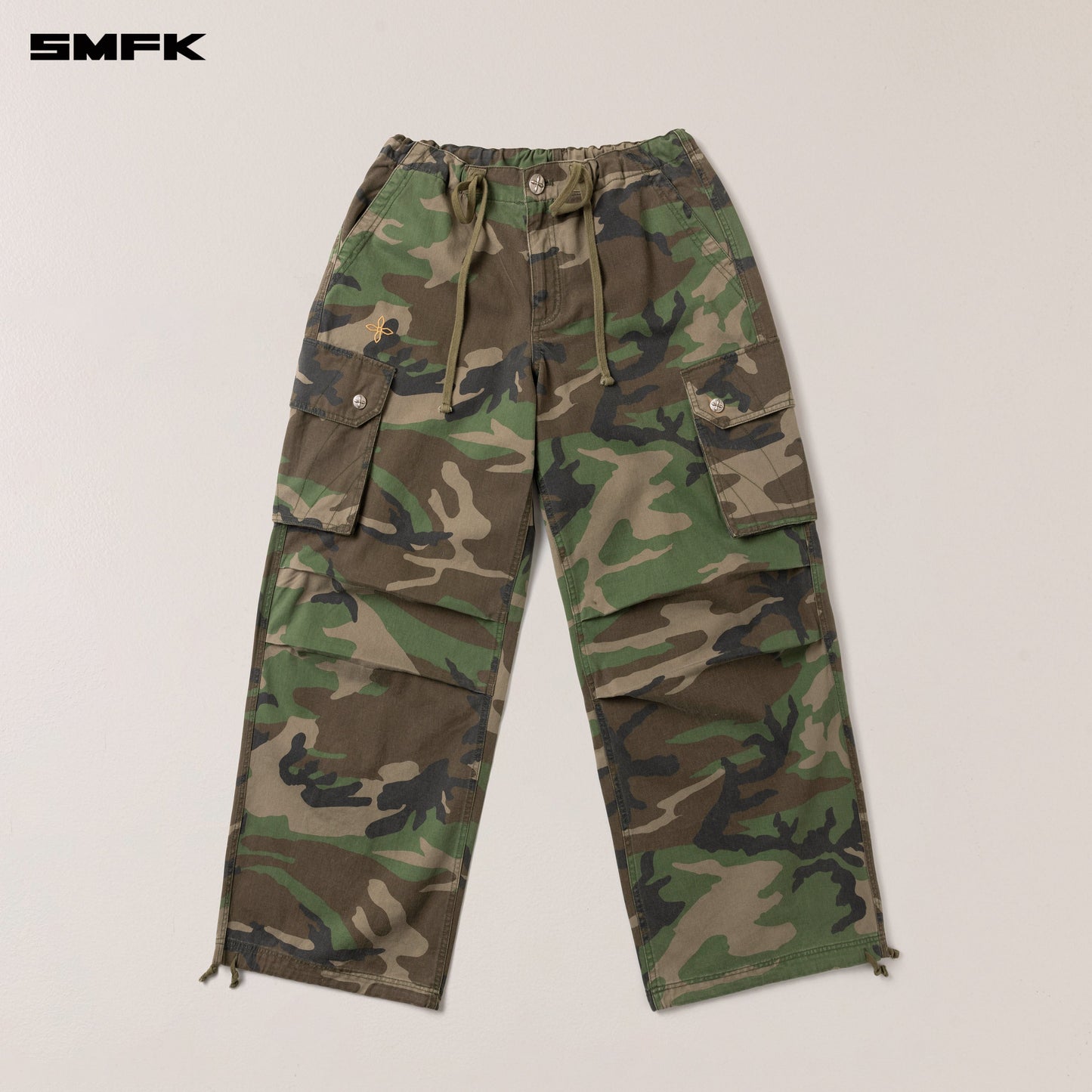 SMFK Compass Retro Camo Para Pants Army Green Camouflage