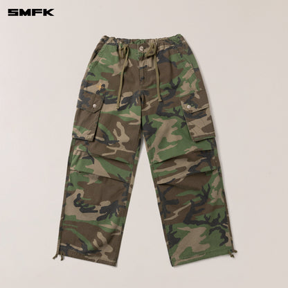 SMFK Compass Retro Camo Para Pants Army Green Camouflage