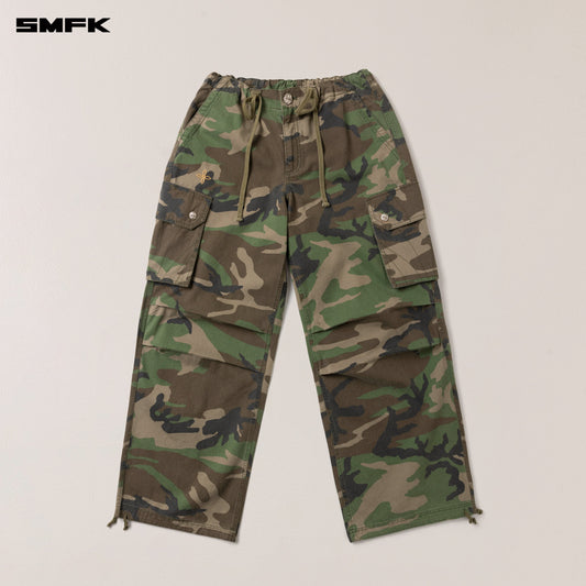 SMFK Compass Retro Camo Para Pants Army Green Camouflage