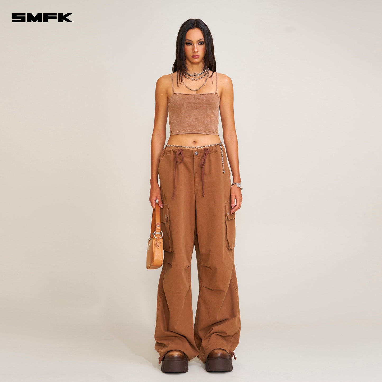 SMFK Compass Retro Para Pants Wild Horse Brown