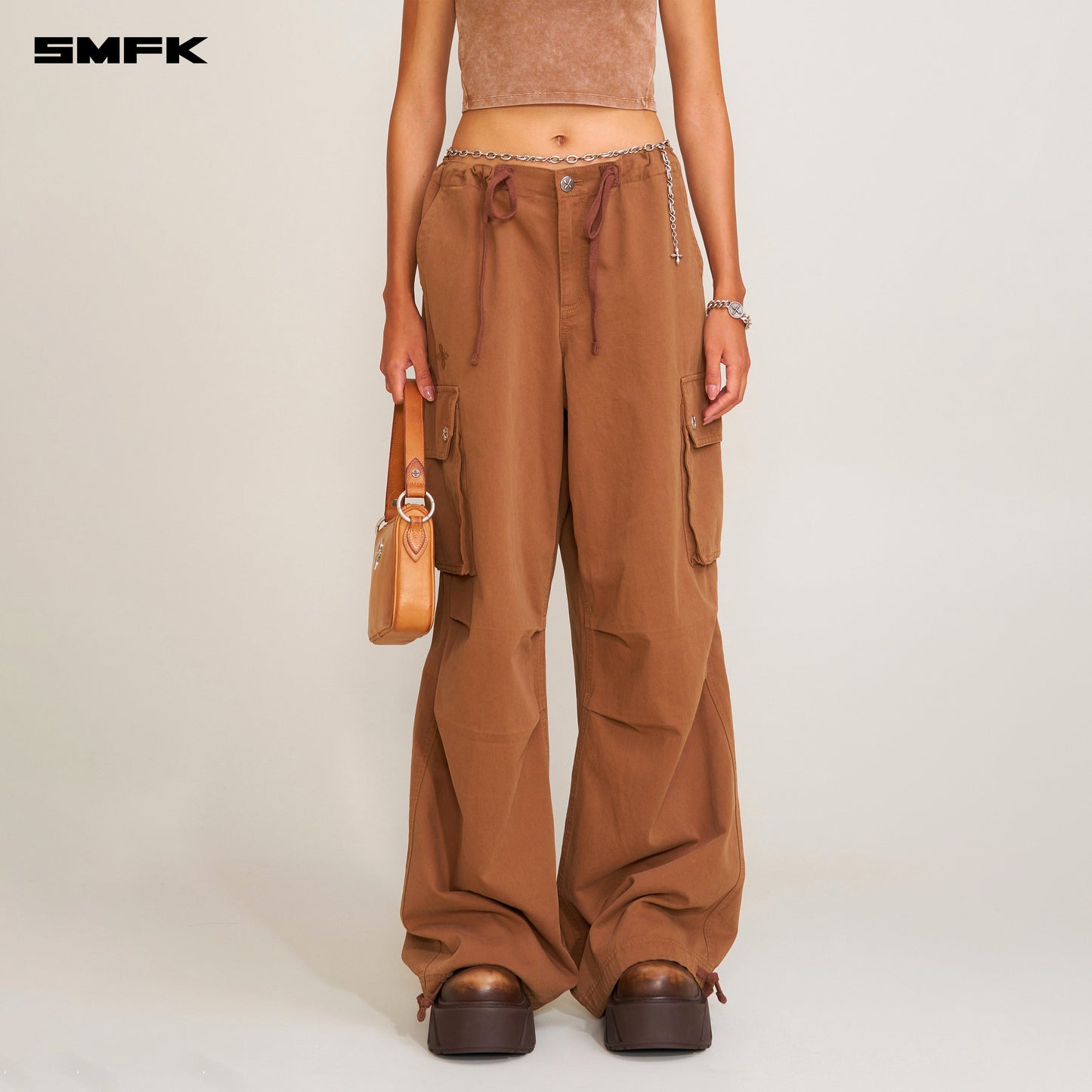 SMFK Compass Retro Para Pants Wild Horse Brown
