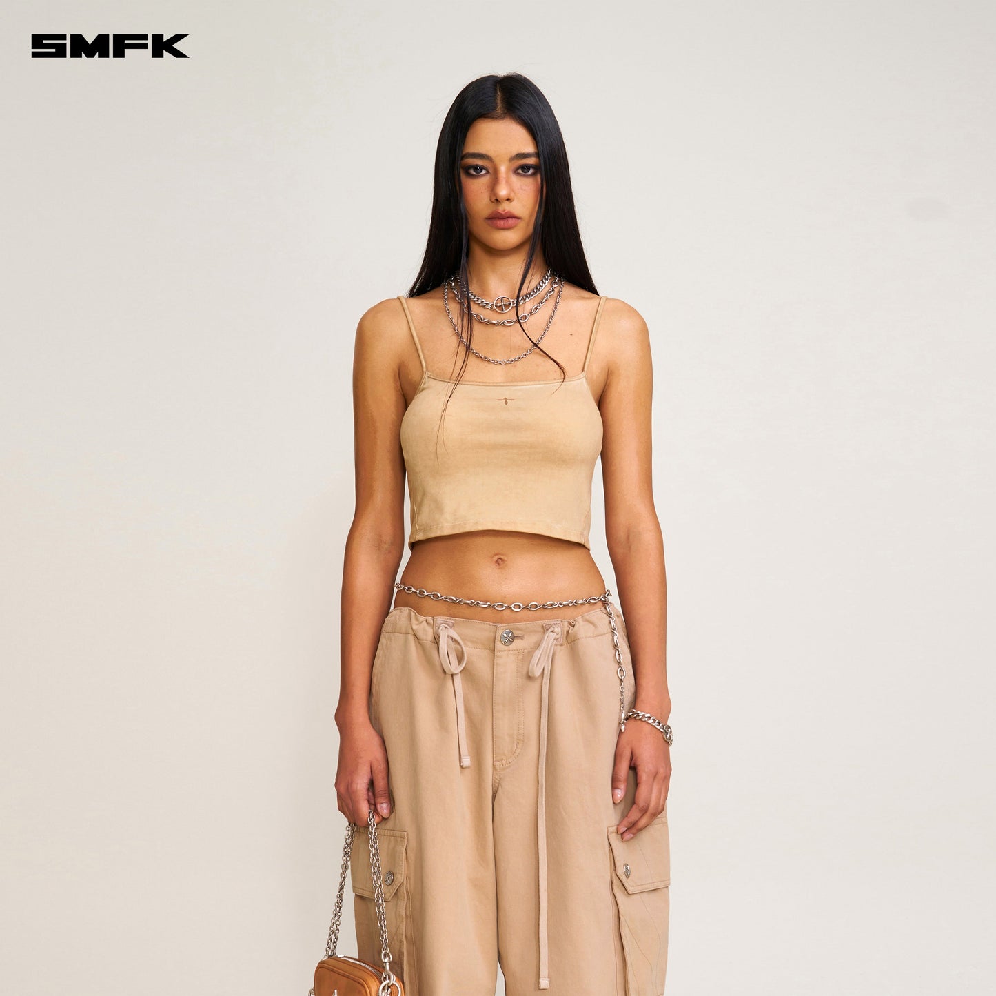 SMFK Compass Retro Para Pants Sand