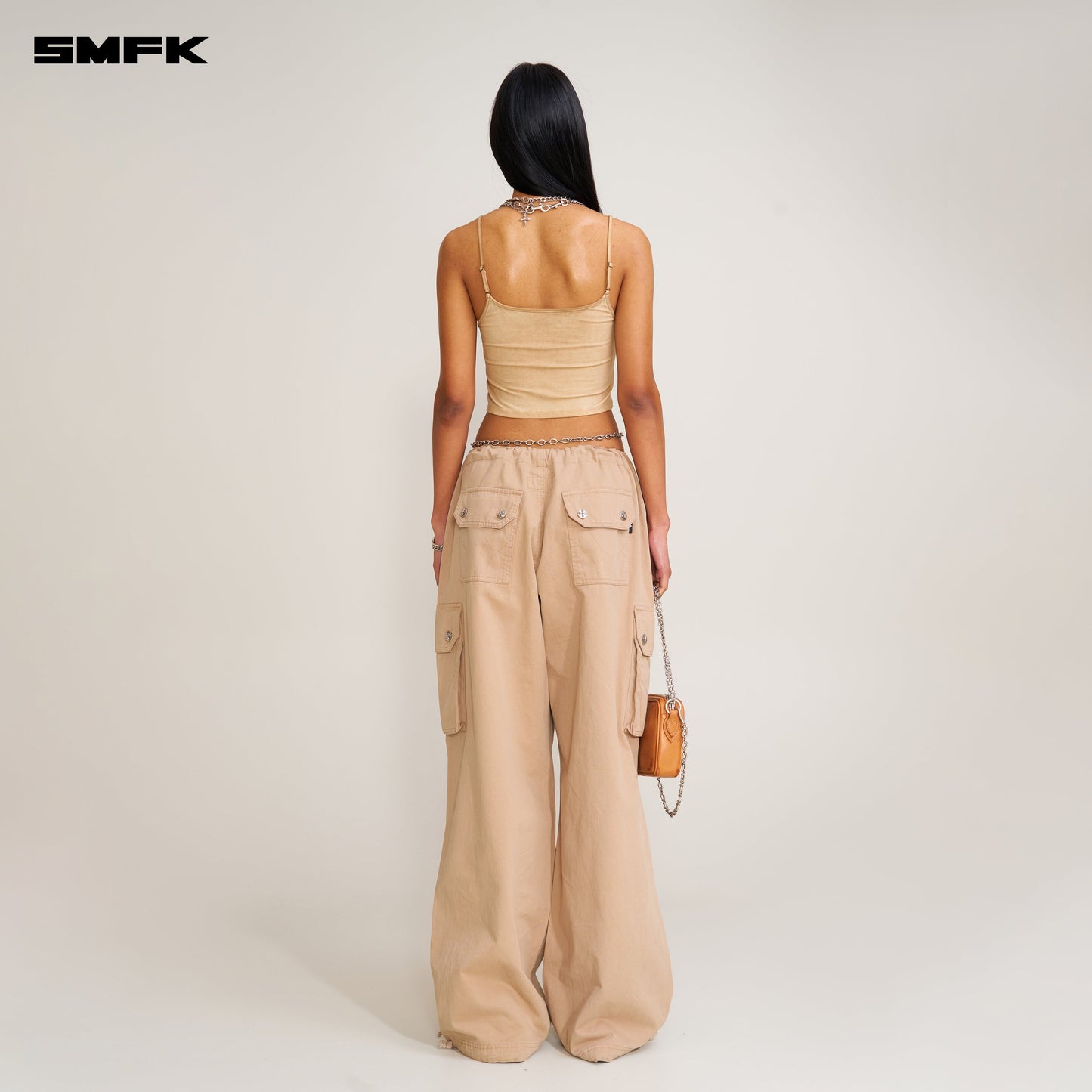 SMFK Compass Retro Para Pants Sand