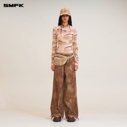 SMFK Rage Wild Origin Handcraft Tower Sports Cargo Pants Wild Horse Brown
