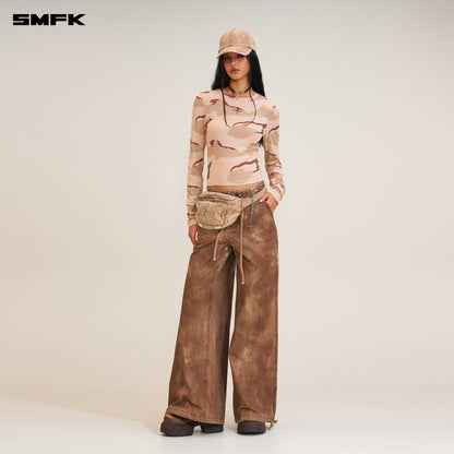 SMFK Rage Wild Origin Handcraft Tower Sports Cargo Pants Wild Horse Brown