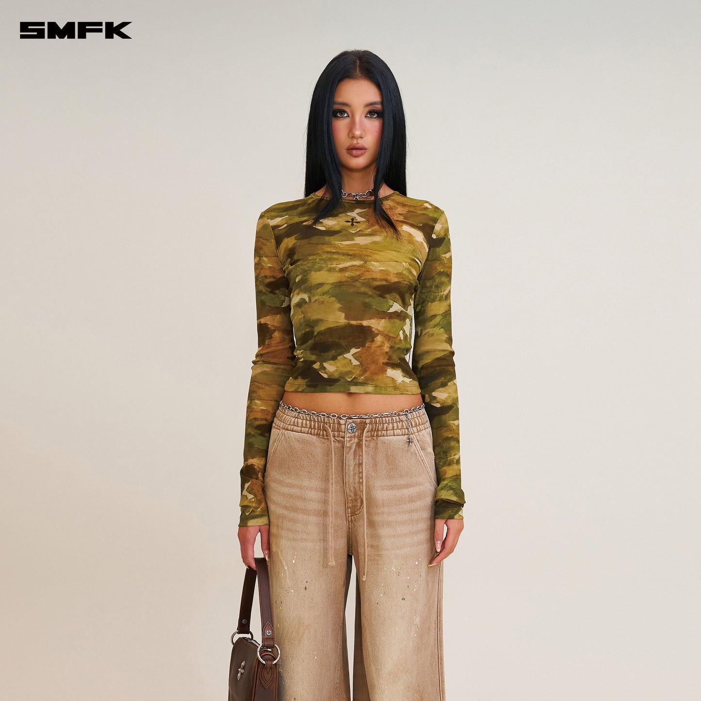 SMFK Rage Wild Origin Handcraft Tower Sports Cargo Pants Wild Cowboy Brown