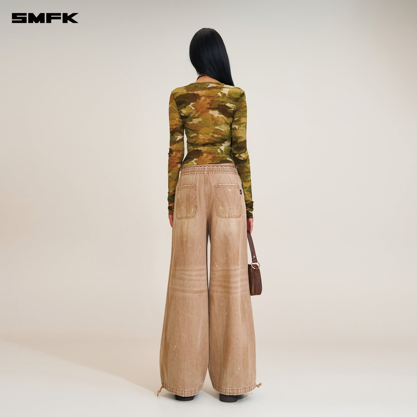 SMFK Rage Wild Origin Handcraft Tower Sports Cargo Pants Wild Cowboy Brown