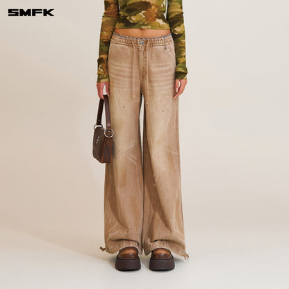 SMFK Rage Wild Origin Handcraft Tower Sports Cargo Pants Wild Cowboy Brown